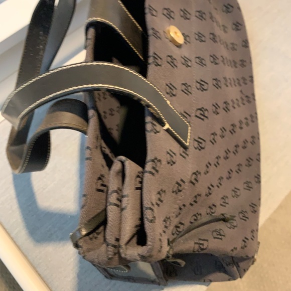 DOONEY & BOURKE Black Signature Large Canvas Authentic Tote.  AUTHENTIC VINTAGE - Picture 14 of 14